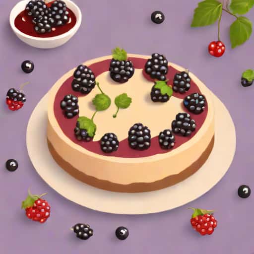 No Bake Blackcurrant Cheesecake