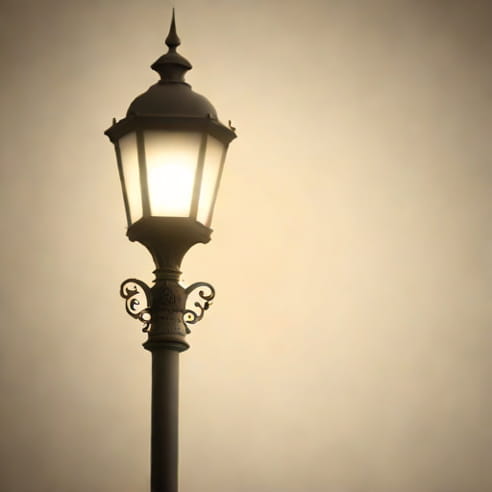 Old Fashioned Street Lamp