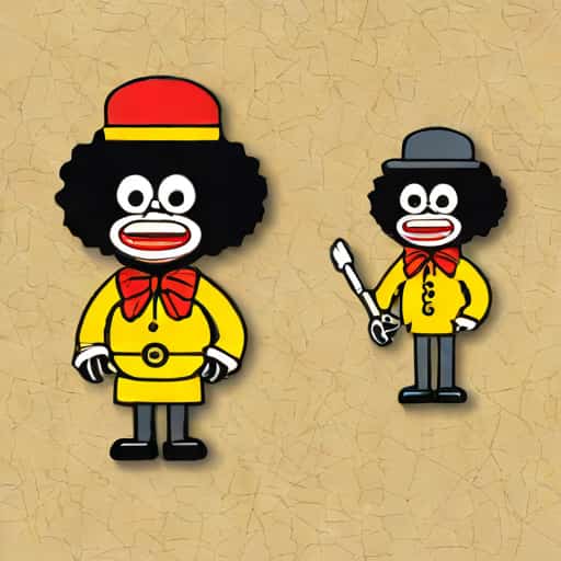 Old Golliwog Pin Badges Value