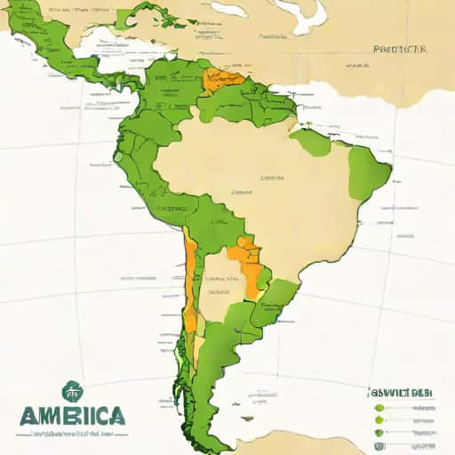 On The Political Map Of South America