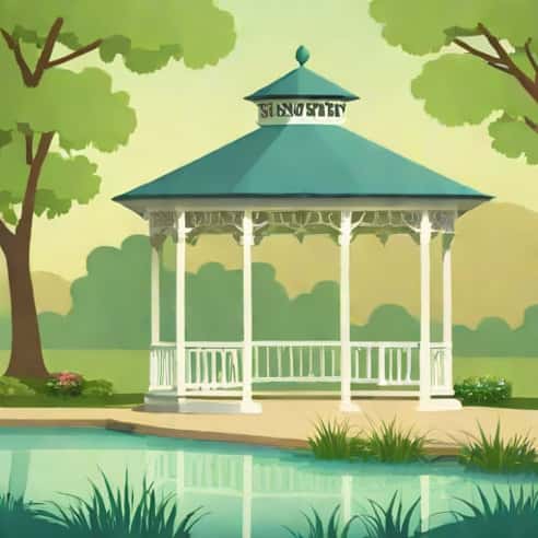 Polliwog Park Pond Gazebo