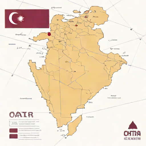 Qatar Geographical Scale And Location