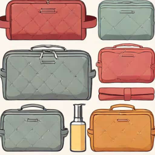 Quilted Toiletry Bag Set