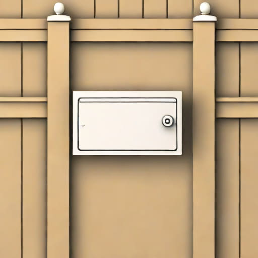 Rear Access Letterbox For Gates And Fences