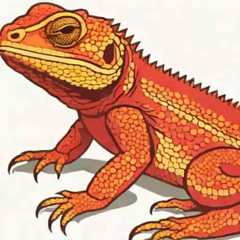 Red Hypo Bearded Dragon