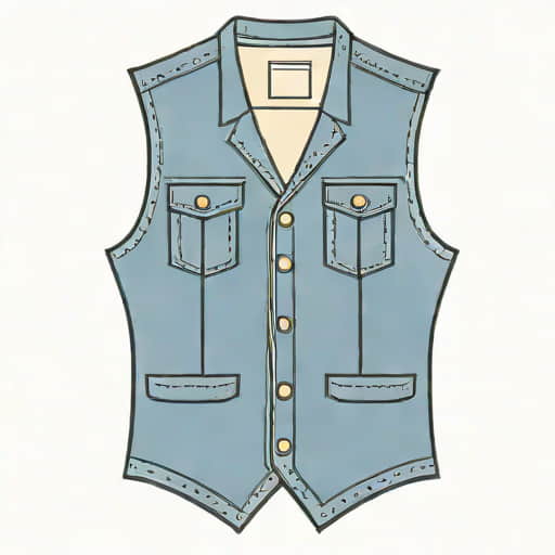 River Island Denim Waistcoat