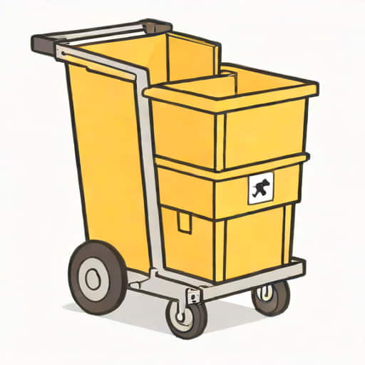 Rubbermaid Janitorial Cart