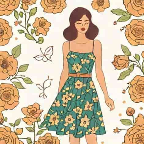 Shein Ditsy Floral Dress
