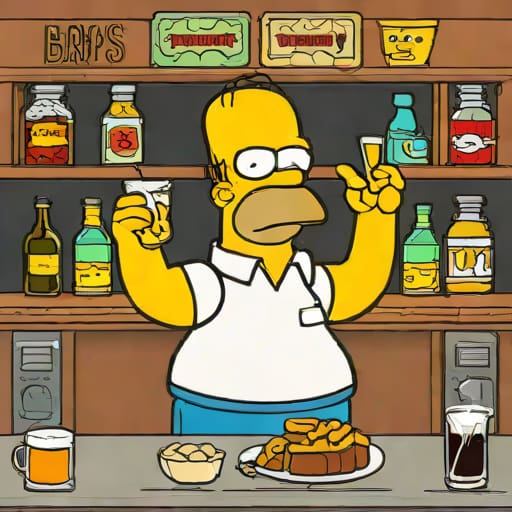 Simpsons Larry The Barfly Death