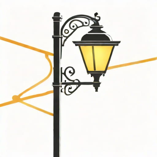 Street Lamp Drawing Easy