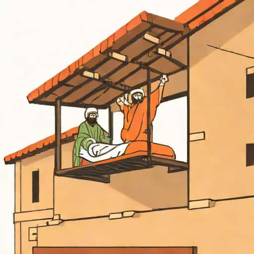 The Paralytic Lowered Through The Roof