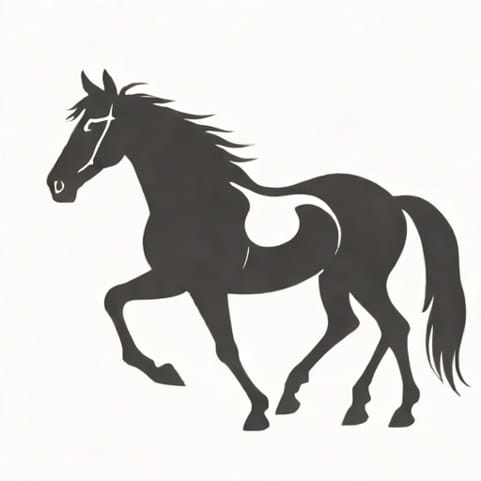 Thoroughbred Reverse Dapple Black