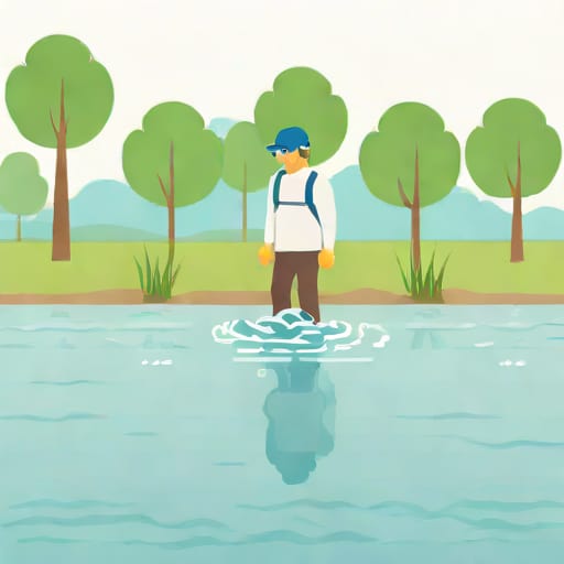 To Walk Through A Waterlogged Area