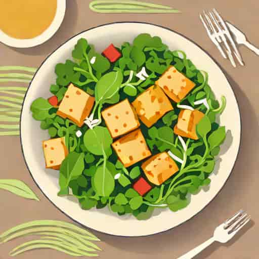 Tofu Watercress Salad