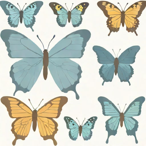 Varied Dusky Blue Butterfly