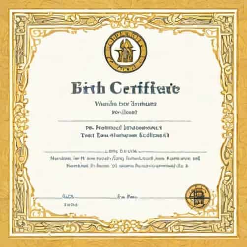 Vital Records Birth Certificate