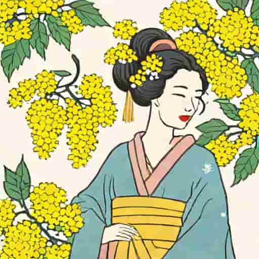 Wattle Rhyme With Japanese Courtesan