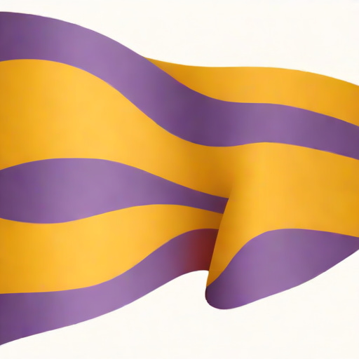 Yellow And Purple Pride Flag