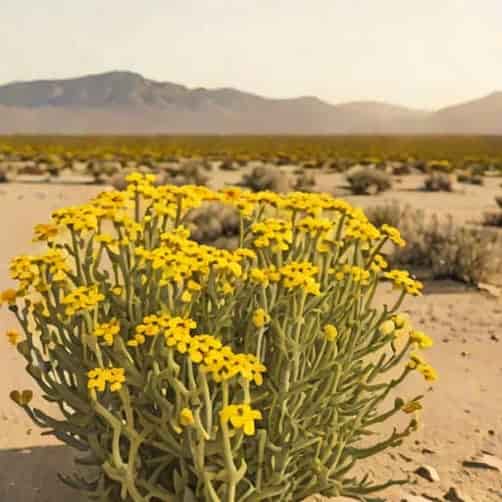 Yellow Flowers Mojave Desert