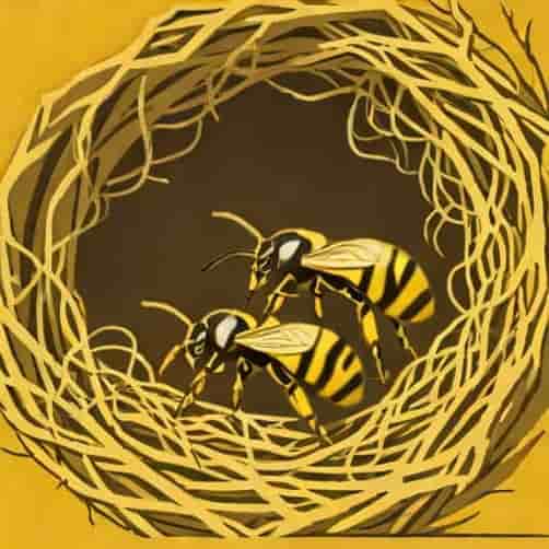 Yellow Jackets Underground Nest