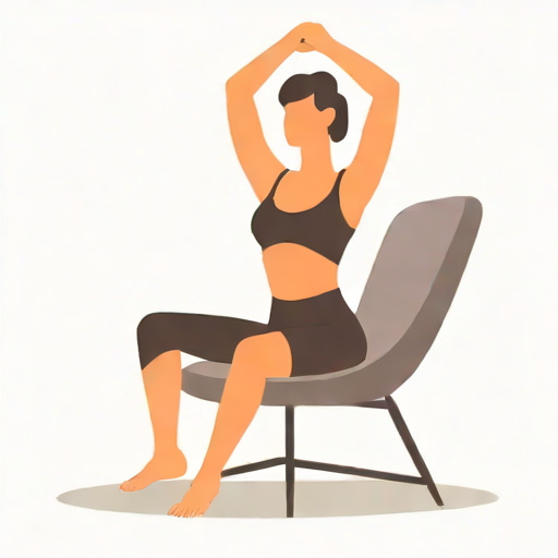 Yoga Contortionist In The Chair
