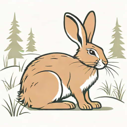 Young Snowshoe Hare