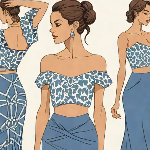 Zaya Backless Top Opulent Blue