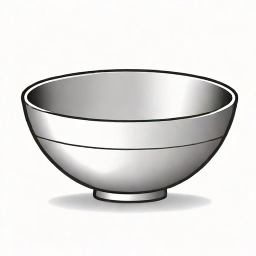 A Hemispherical Bowl Made Of Steel