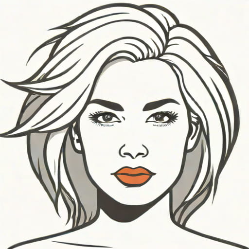 A Paleface Woman With White Hair
