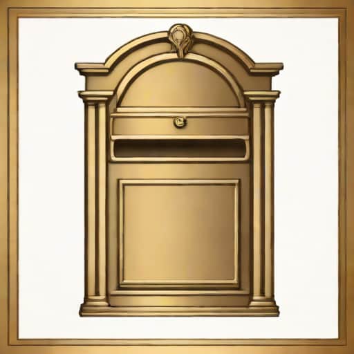 Antique Brass Letterbox