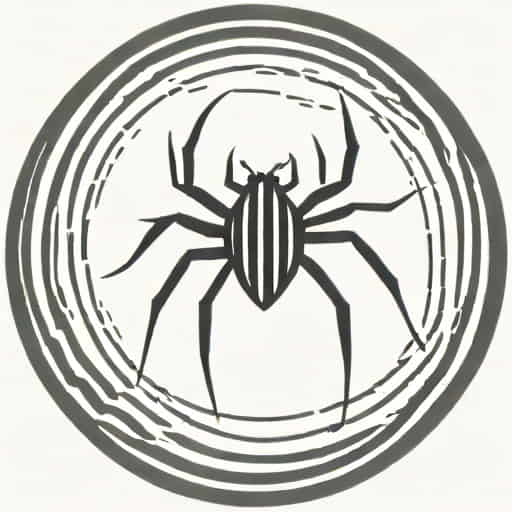 Black And White Striped Spider