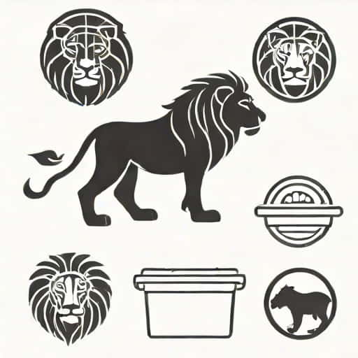 Black Lion Glyph Selection Container