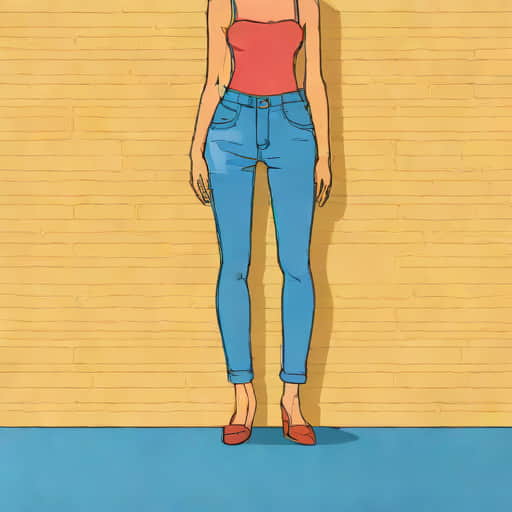 Bright Blue Drainpipe Jeans