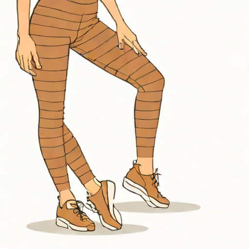 Brown Ribbed Leggings