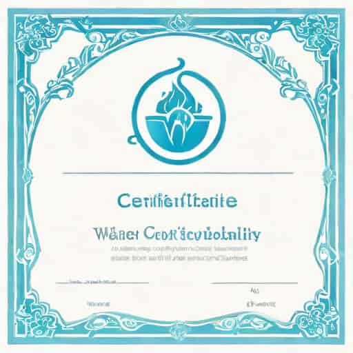 Certificate Of Water Potability