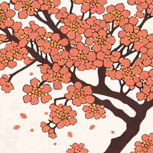 Cherry Blossom Pointillism