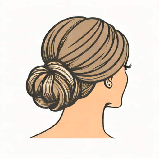 Chignon Avec Meche X Pression