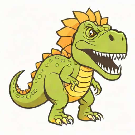 Dinosaur With Fanned Head