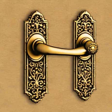 Door Handles Antique Brass