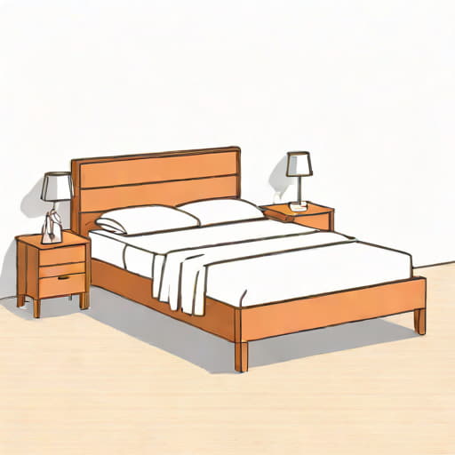 Double Bed With Mattress And Headboard