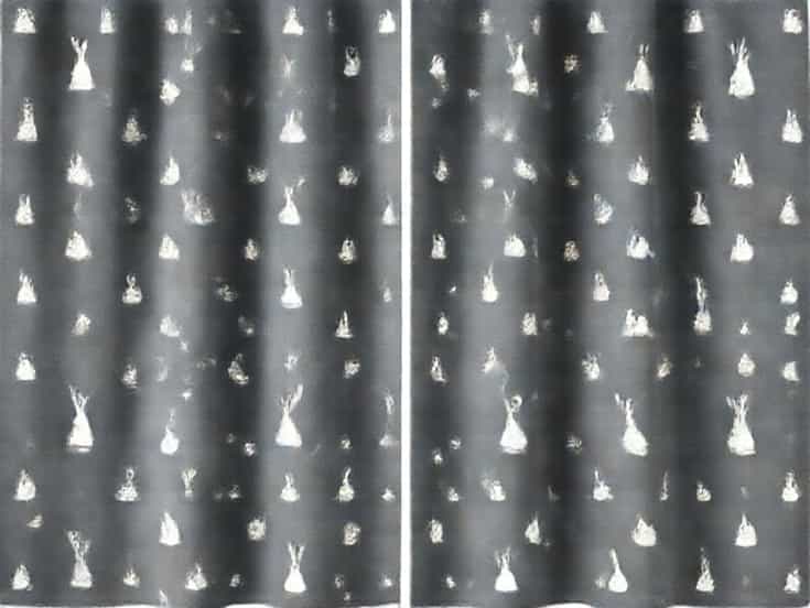 Dunelm Ditsy Bunny Curtains