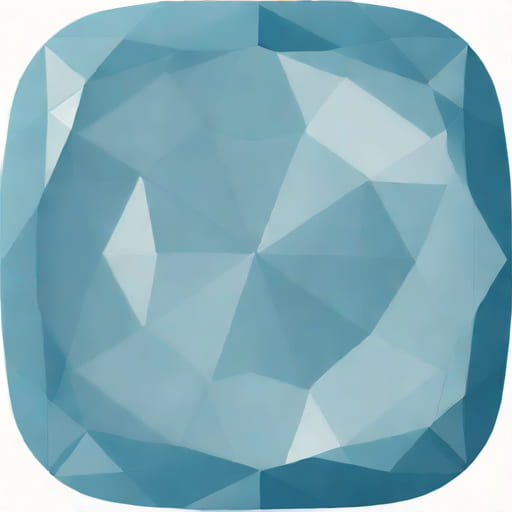 Faceted Blue Chalcedony