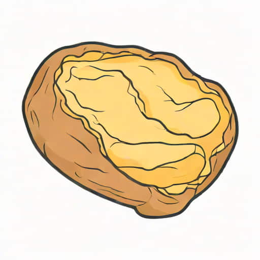 Fragment Of An Underdone Potato