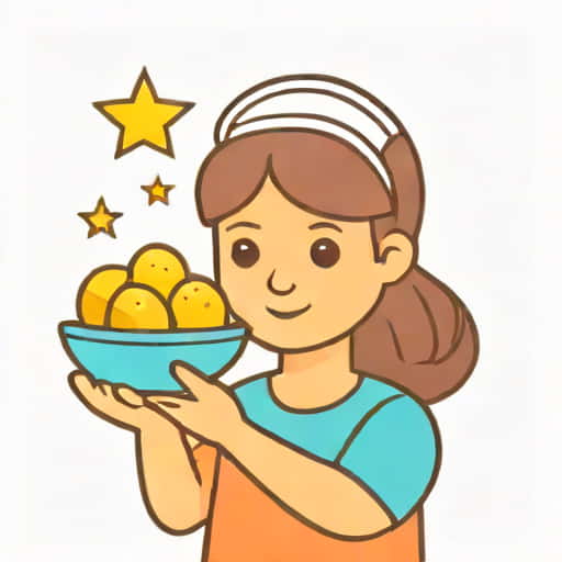 Girl Receiving Patronage