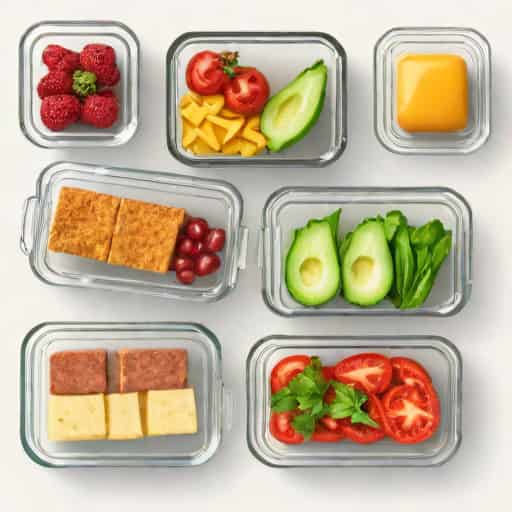 Glass Sectioned Meal Prep Containers