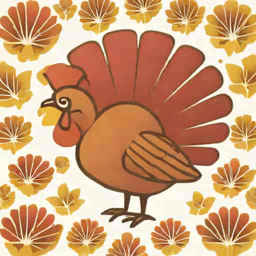 Hen Turkey Fanned Out