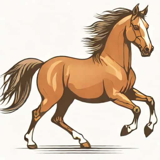 Horse Cantering With Back Legs Together