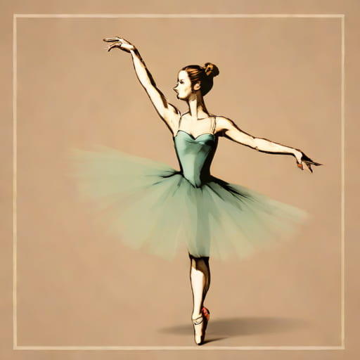 Jacques Degas Ballerina Painting
