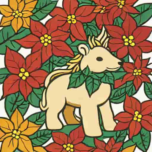 Jellycat Gold Poinsettia
