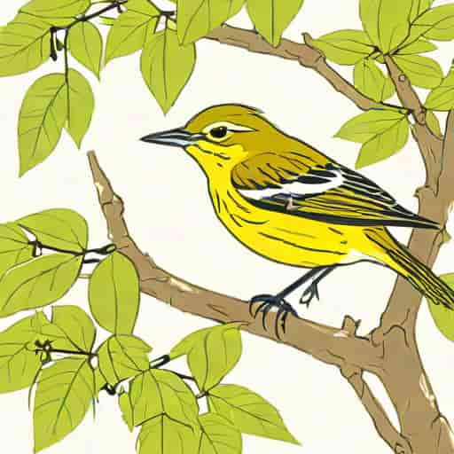 Juvenile Yellow Throated Vireo